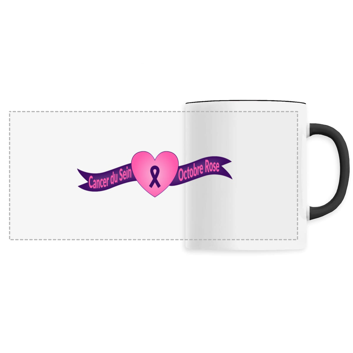 Mug cancer du sein - octobre rose