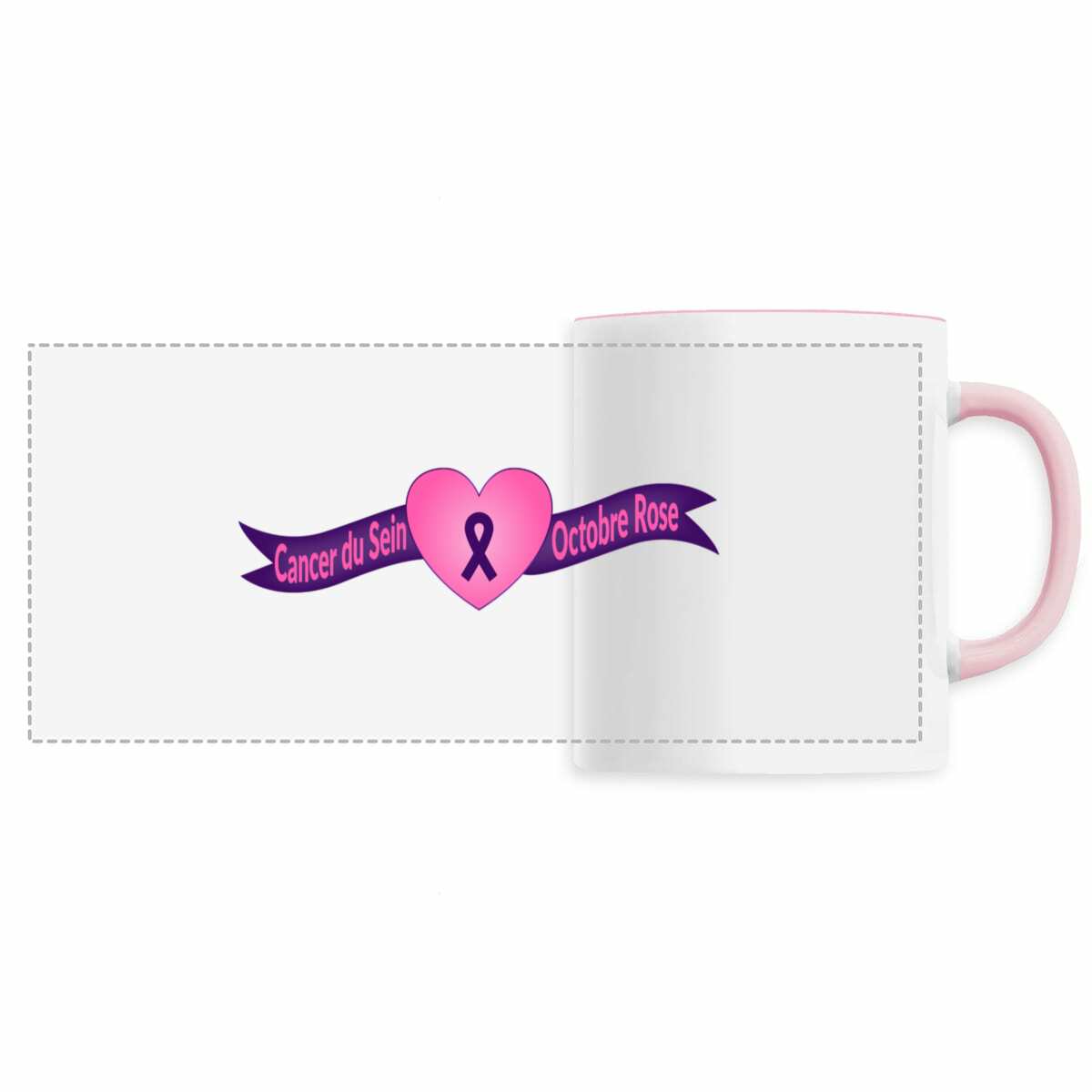 Mug cancer du sein - octobre rose