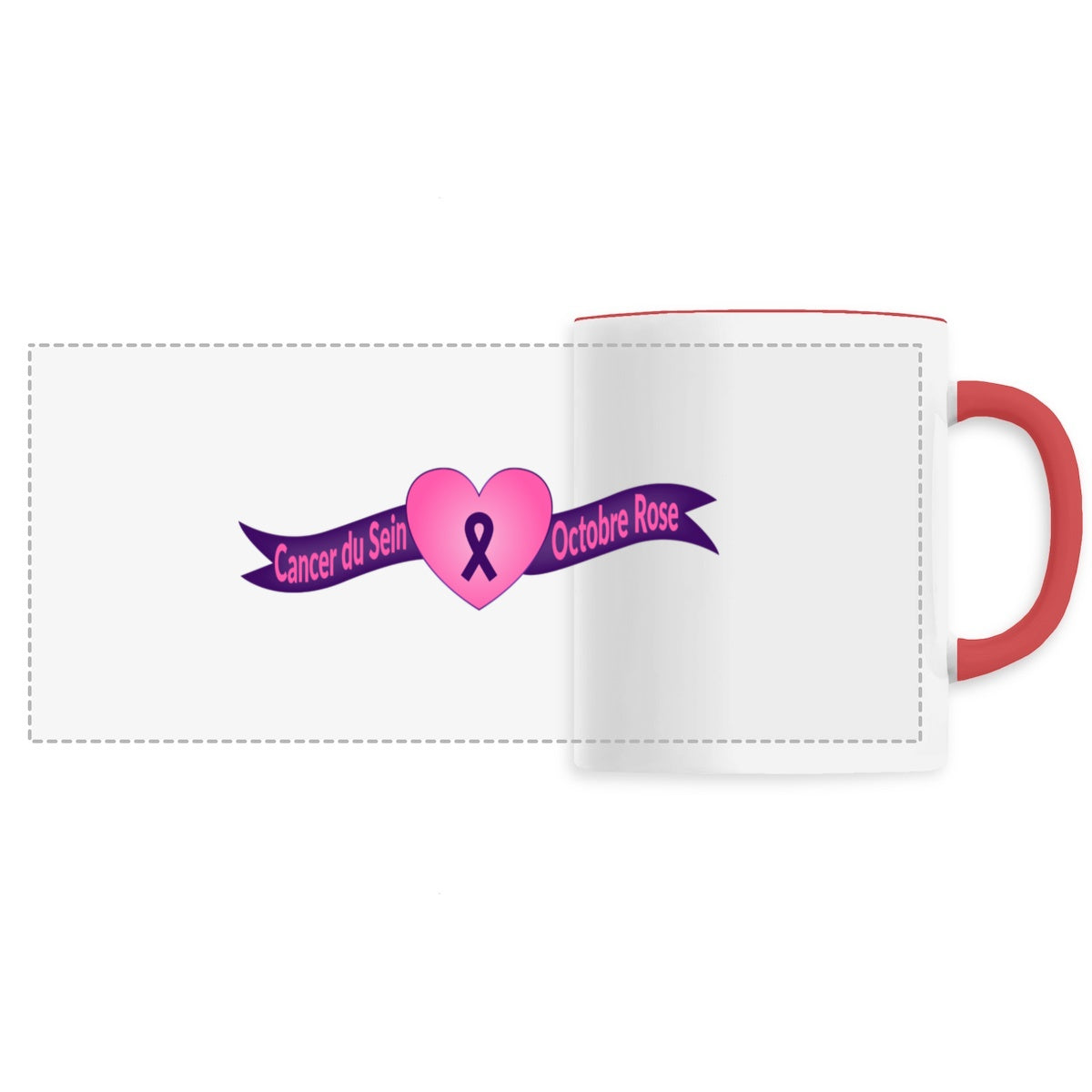 Mug cancer du sein - octobre rose