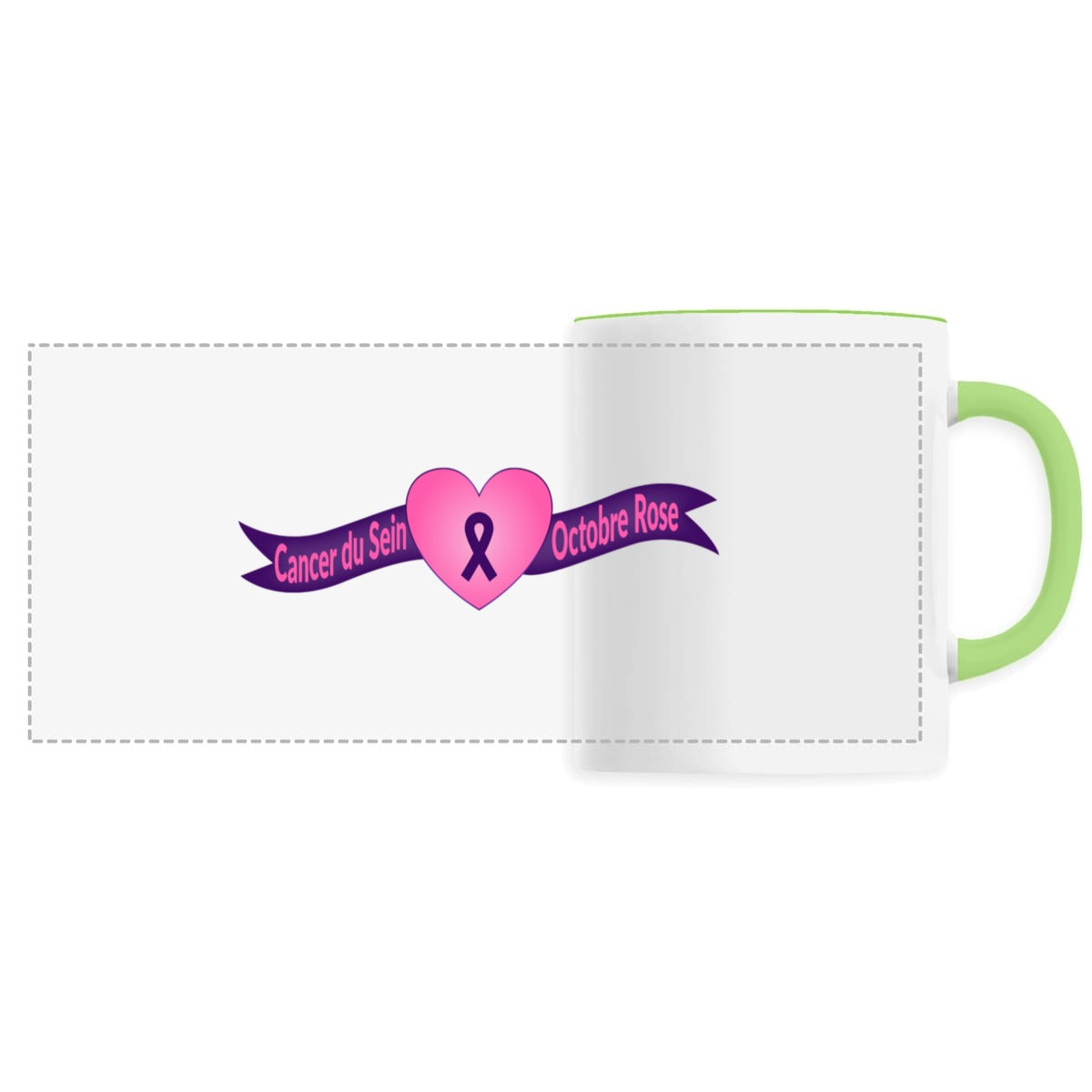 Mug cancer du sein - octobre rose